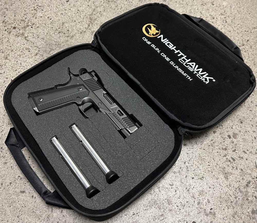 Nighthawk Custom 1911 Agent 2 Commander 4.25" 45ACP Recon IOS Smoked Nit-img-20