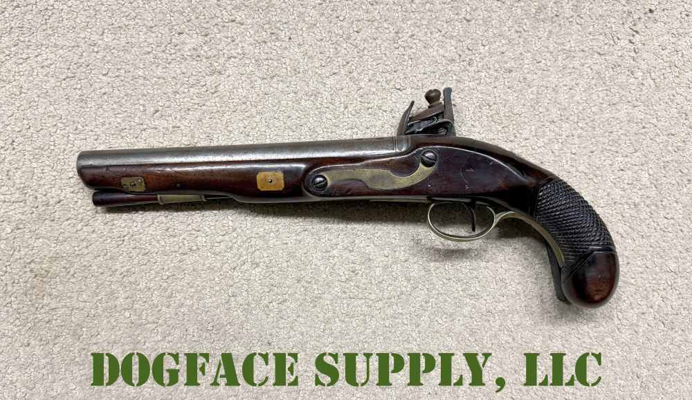 Antique Henry Nock London 9" Flintlock Officer or Traveler Pistol – 1790s?-img-2