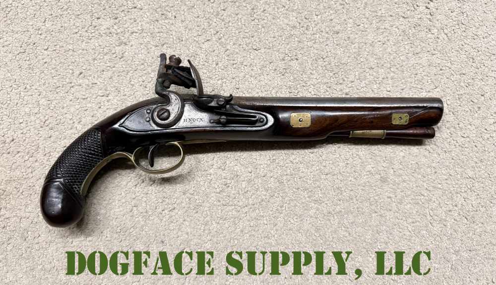 Antique Henry Nock London 9" Flintlock Officer or Traveler Pistol – 1790s?-img-0