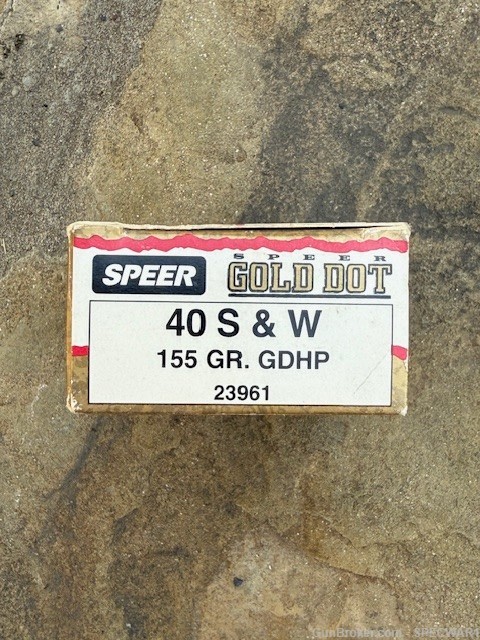 SPEER GOLD DOT 40 S&W 155GR.GDHP 20RDS-img-1