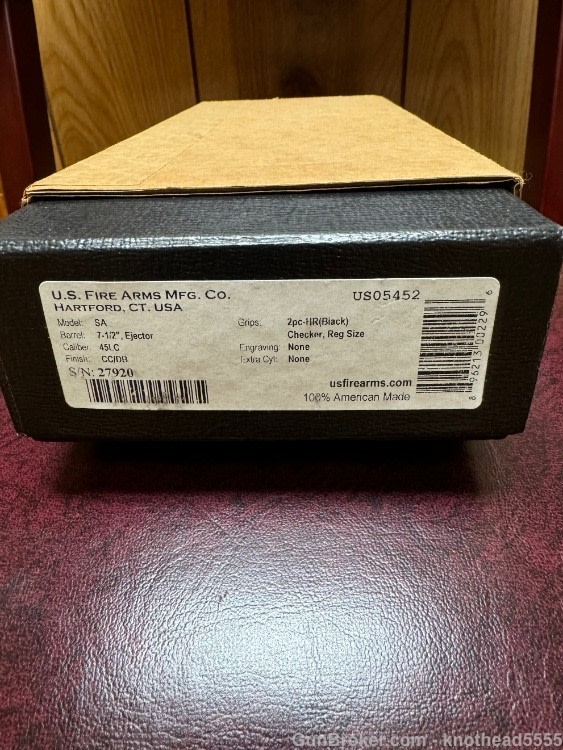 BEAUTIFUL LATE PRODUCTION USFA 7 1/2 EJECTOR IN BOX-img-0