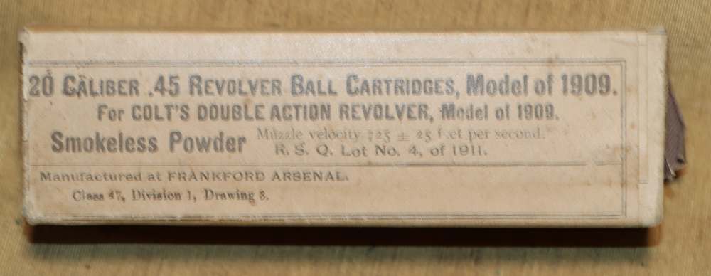 Rare & Fine Colt US Model 1909 .45 Revolver w/ Orig Unopened Box of Ammo-img-70