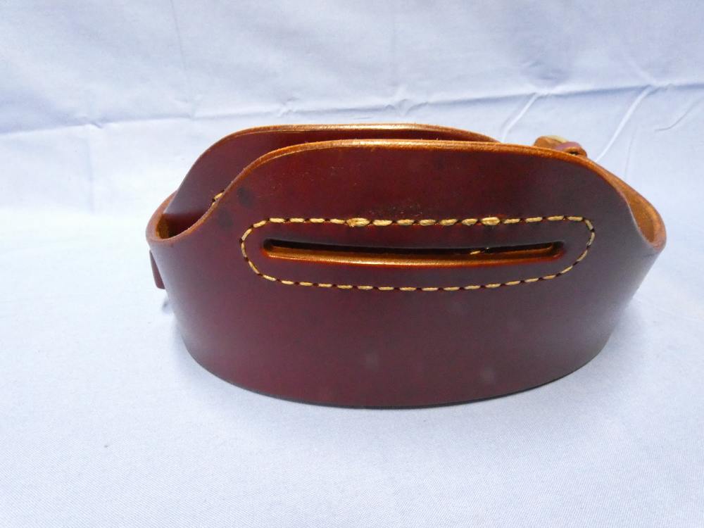 Triple K Wyoming Leather Drop Belt 111-XL  C 45 Left hand *like new*-img-2
