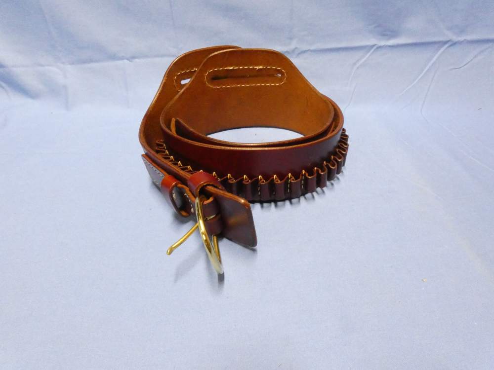 Triple K Wyoming Leather Drop Belt 111-XL  C 45 Left hand *like new*-img-0