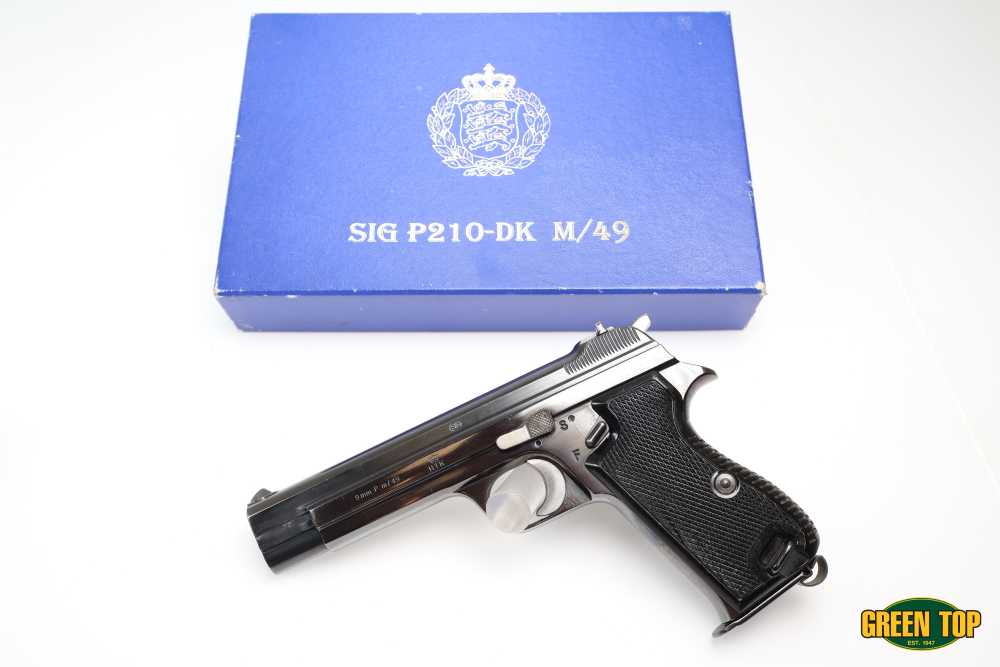 Swiss SIG P210-DK Danish M/49 9x19mm Blued 4.75" All Matching W/Factory Box-img-0