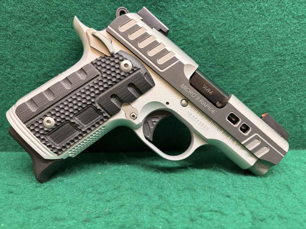 Kimber Micro 9 Rapide 9mm Stainless Frame Black Ice Finish 3.15" BBL 7+1-img-1