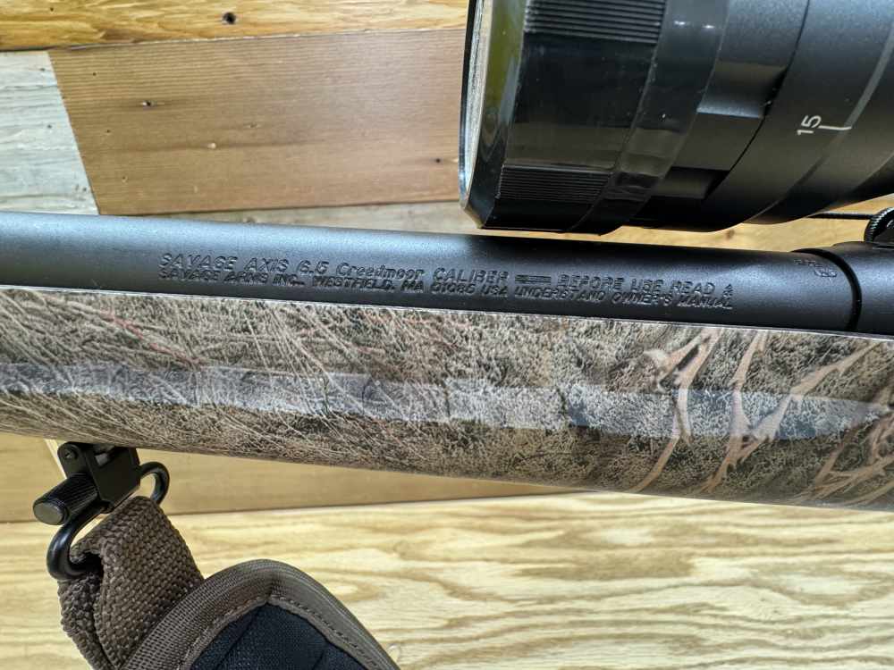 SAVAGE AXIS II XP 6.5 CREEDMOOR MOSSY OAK - PENNY START! NO RESERVE!-img-29