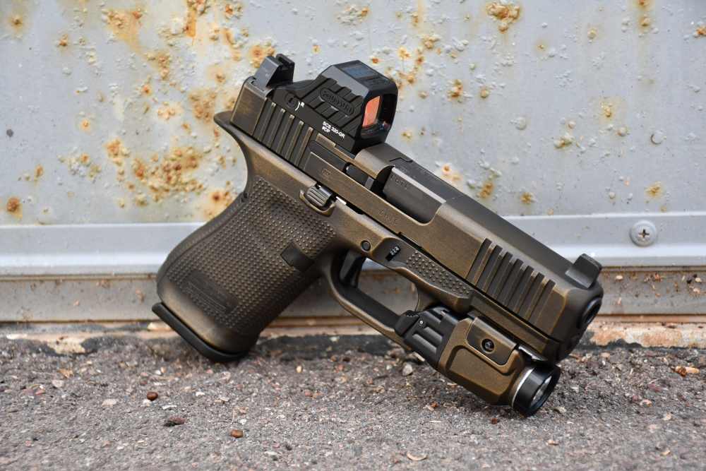 Gllock 19 G6 ORS MOS Holosun SCS Trijicon TLR7X X-Werks Distressed bronze-img-1