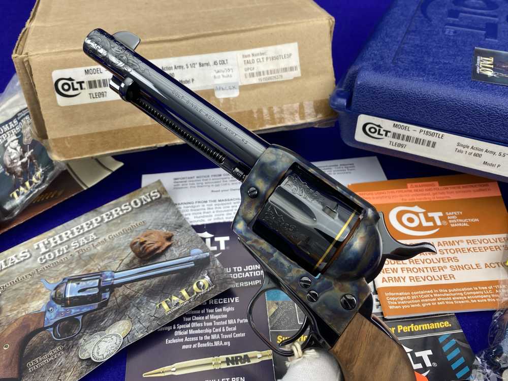 Colt Single Action Army .45LC *TALO 1 OF 350 THOMAS THREEPERSONS EDITION*-img-37