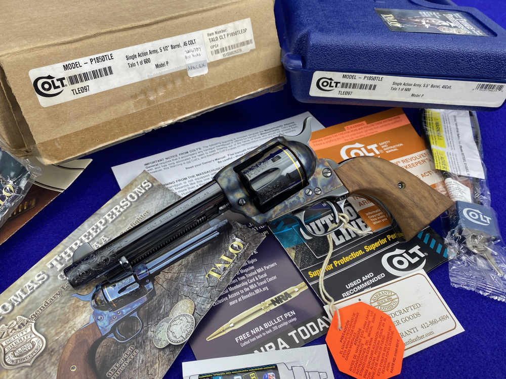 Colt Single Action Army .45LC *TALO 1 OF 350 THOMAS THREEPERSONS EDITION*-img-2