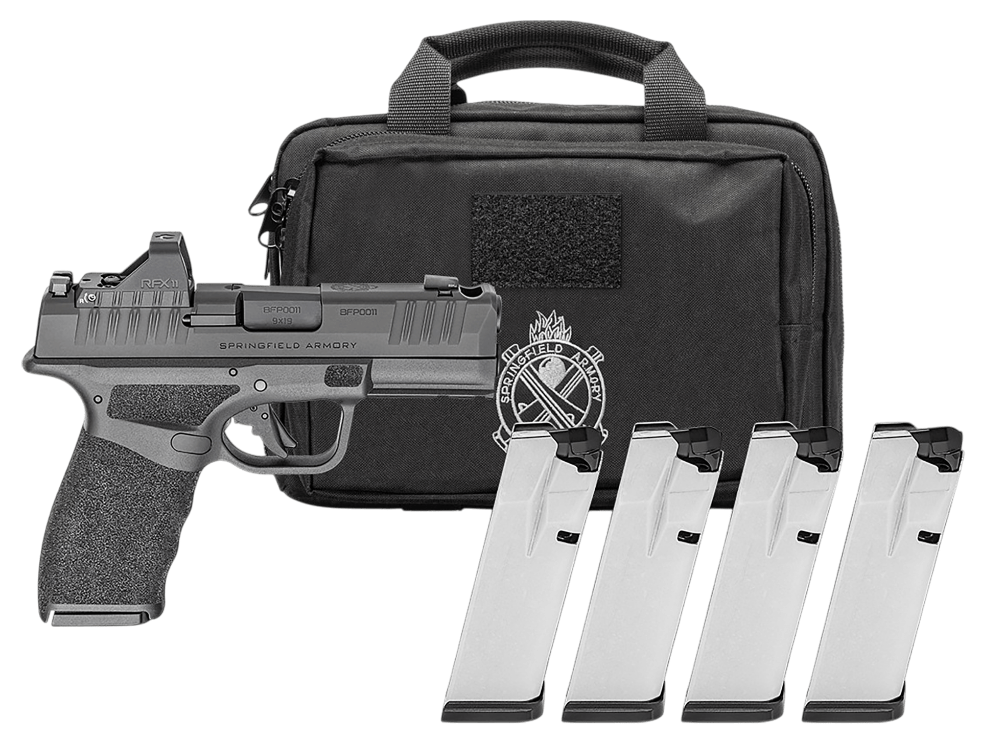 Springfield Hellcat Pro Comp OSP Gear Pac 9mm Luger Pistol 3.70 Bundle Blac-img-1