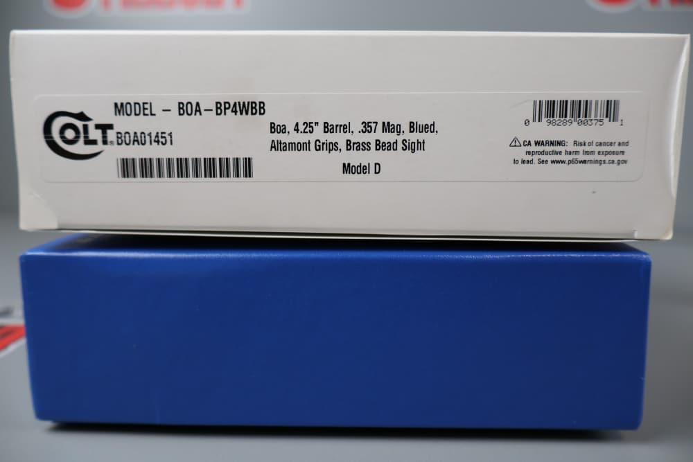 Colt Boa .357 MAG 4.25"bbl FACTORY-NEW w/Box (Limited Edition)-img-1