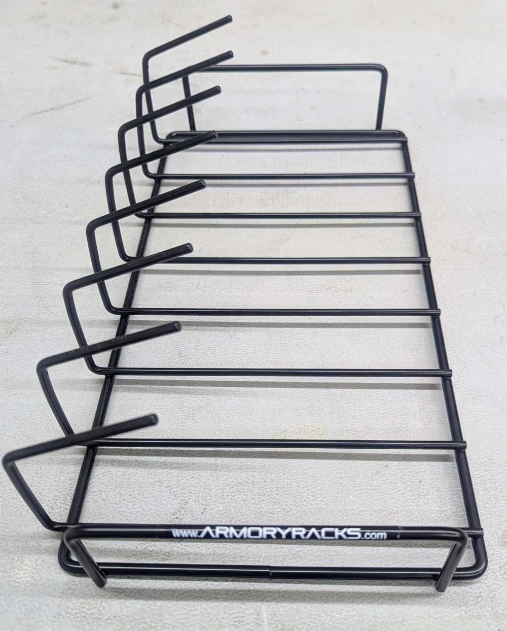 Powder Coated Black 8 Gun Handgun Storage Rack - Welded Steel Pistol Stand-img-4