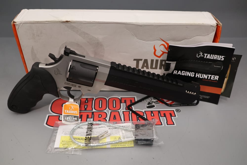 Taurus Raging Hunter Revolver .44MAG / .44SPL 8.25" w/ Box - NEW - 6rds - -img-44