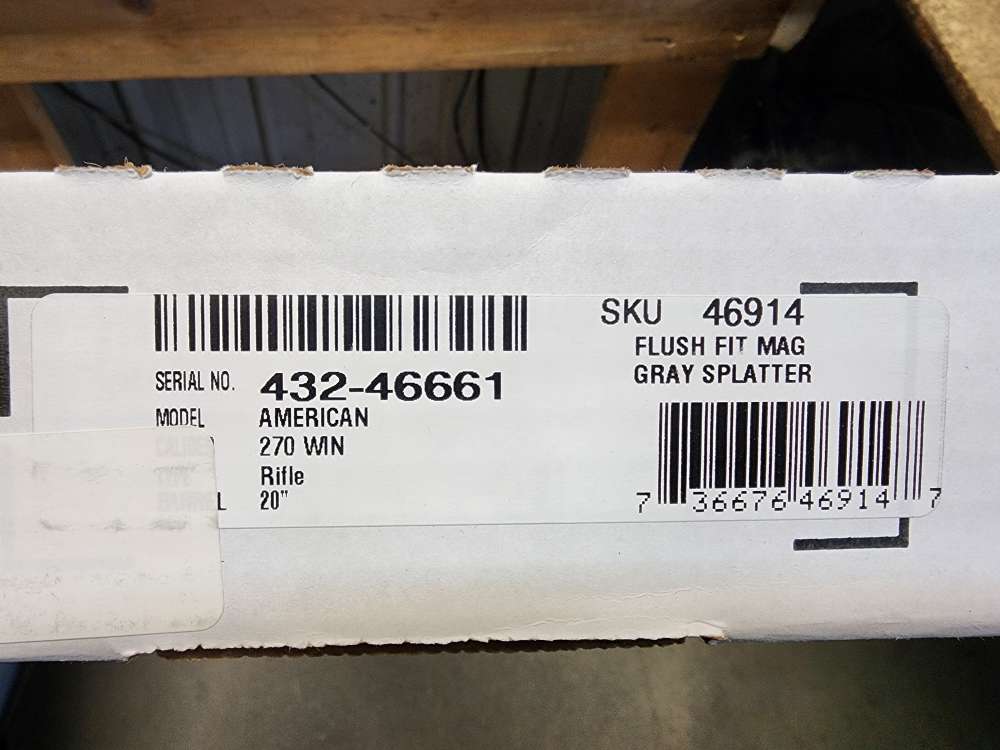 NEW! RUGER AMERICAN GENERATION 2 .270 WINCHESTER 20" GRAY SPLATTER 270 WIN-img-1