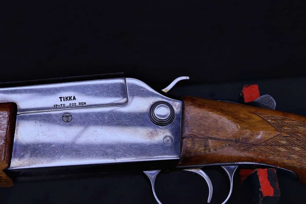 1970s Sako Type Tikka 12-70 12 GA .222 Rem Over/Under Combo Gun-img-17