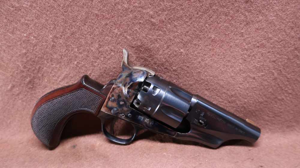 F Lli Pietta/Taylors & Co 1860 Snub Nose 44 Cal 6 Shot Perc Revolver 3" BRL-img-1