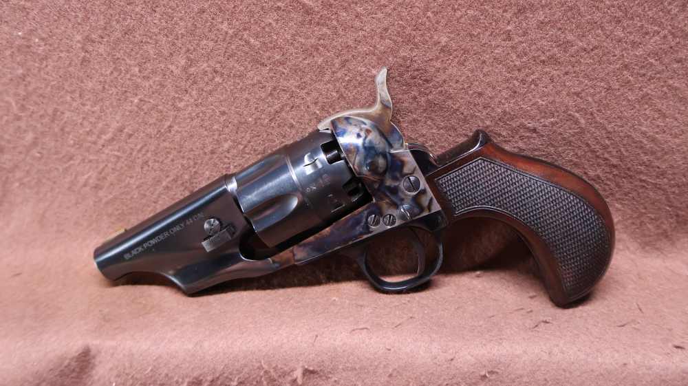 F Lli Pietta/Taylors & Co 1860 Snub Nose 44 Cal 6 Shot Perc Revolver 3" BRL-img-9