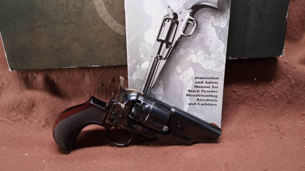 F Lli Pietta/Taylors & Co 1860 Snub Nose 44 Cal 6 Shot Perc Revolver 3" BRL-img-0