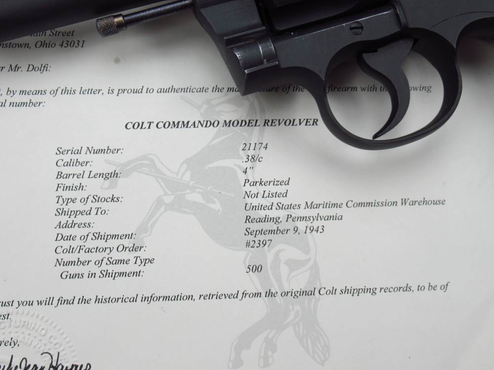 Very Nice 1943 WWII US Army Colt Commando 38 special revolver 1911-img-73