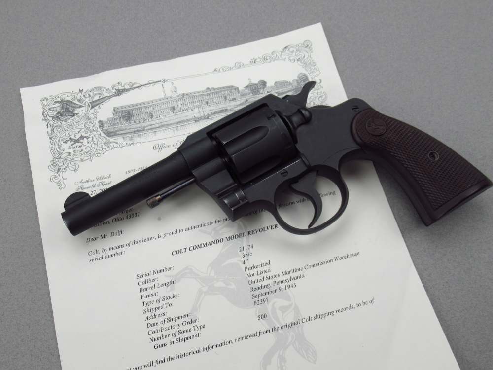Very Nice 1943 WWII US Army Colt Commando 38 special revolver 1911-img-72
