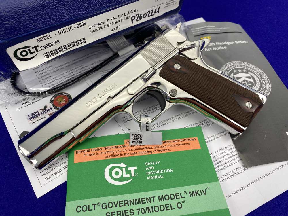 Colt Custom Government Model Series 70 .38 Super *BEAUTIFUL SEMI-AUTO COLT*-img-2