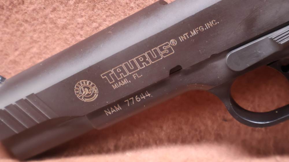 Taurus PT 1911 45 ACP Semi 5" BRL 2x 8 Rd Ambi Safety EXC Bore -img-13