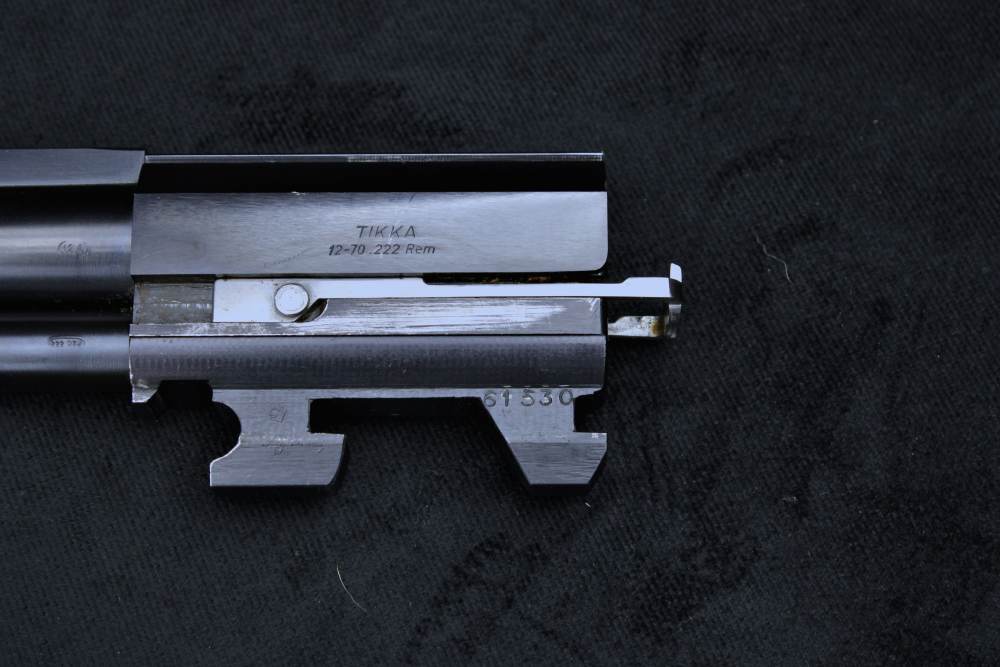 1970s Tikka 12-70 12 GA .222 Rem Over/Under Combo Gun Sako-img-4