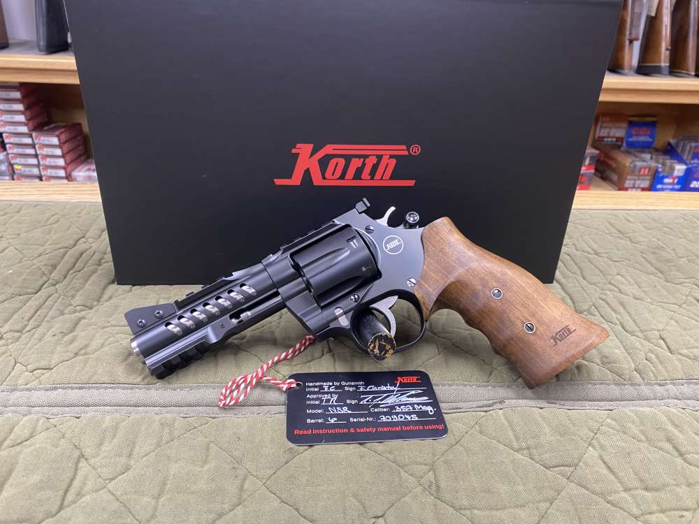 *New* Korth Ranger 357 Mag 4'' w/9mm Cyl. Nighthawk Custom 1911-img-1