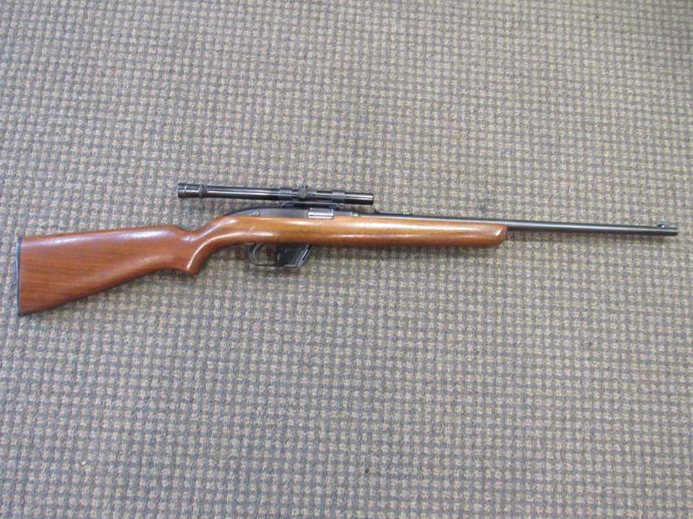 Winchester Model 77 .22 LR Semi-Auto Rifle, 22 in Barrel Weaver Scope-img-0