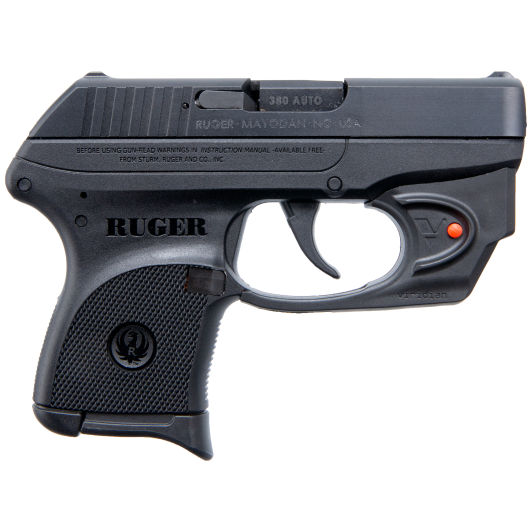 3752 Ruger LCP W/ Viridian E-Series Laser 380 Auto 2.8" Black-img-0