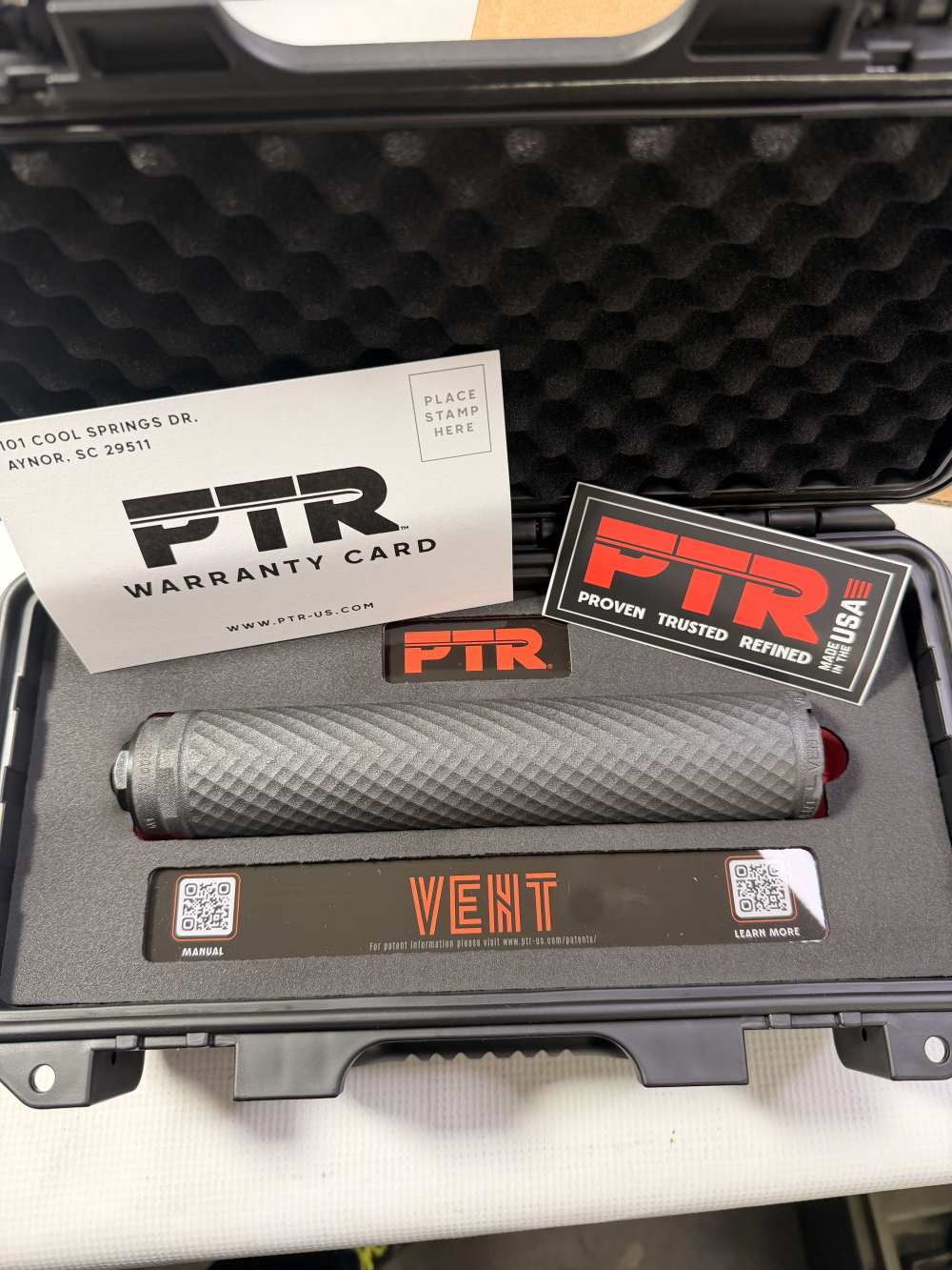 NEW! PTR VENT 1 .308 7.62 SUPPRESSOR 5/8X24 V1-3080101 NFA FORM3 FREE SHIP-img-7