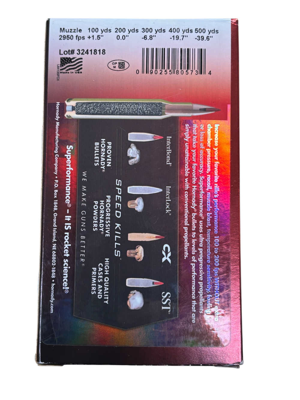 HORNADY SUPERPERFORMANCE 7MM-08 REM 139 GRAIN SST 20 ROUND BOX- NEW -img-1