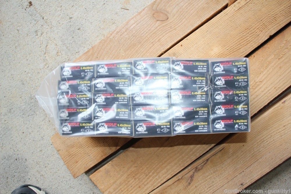 500rd Brick Wolf Russian Steel case 5.45x39mm 60gr FMJ -img-3