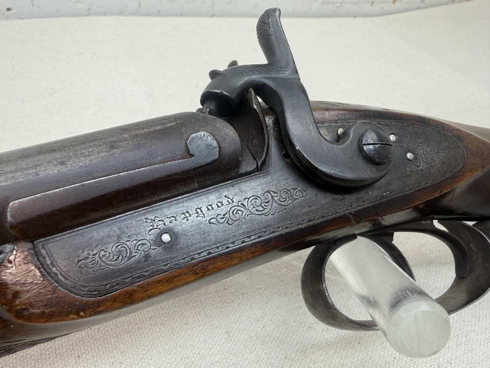 Hapgood Side by Side 12 ga. Percussion Shotgun 1850's Antique-img-5