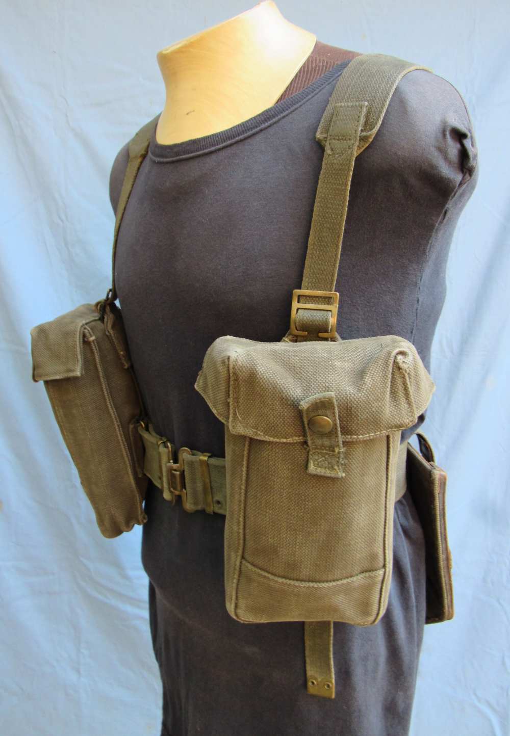 Early Post WW2 Dutch M.52 Web Gear Set-img-6