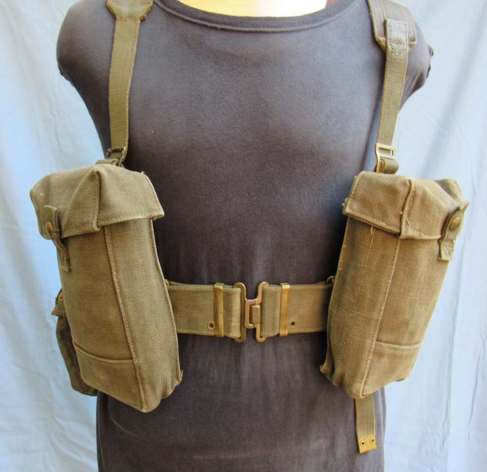 Early Post WW2 Dutch M.52 Web Gear Set-img-1