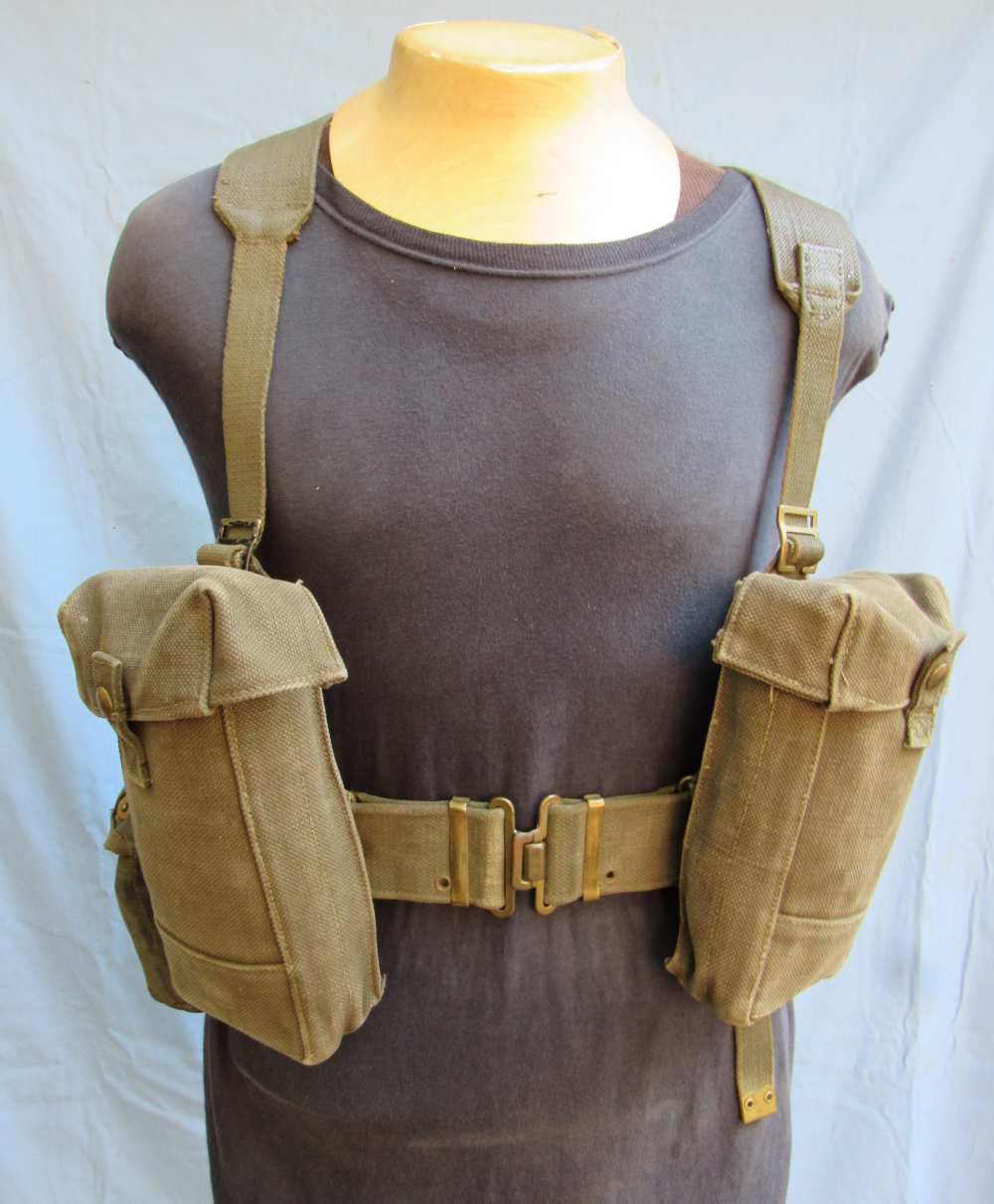 Early Post WW2 Dutch M.52 Web Gear Set-img-0