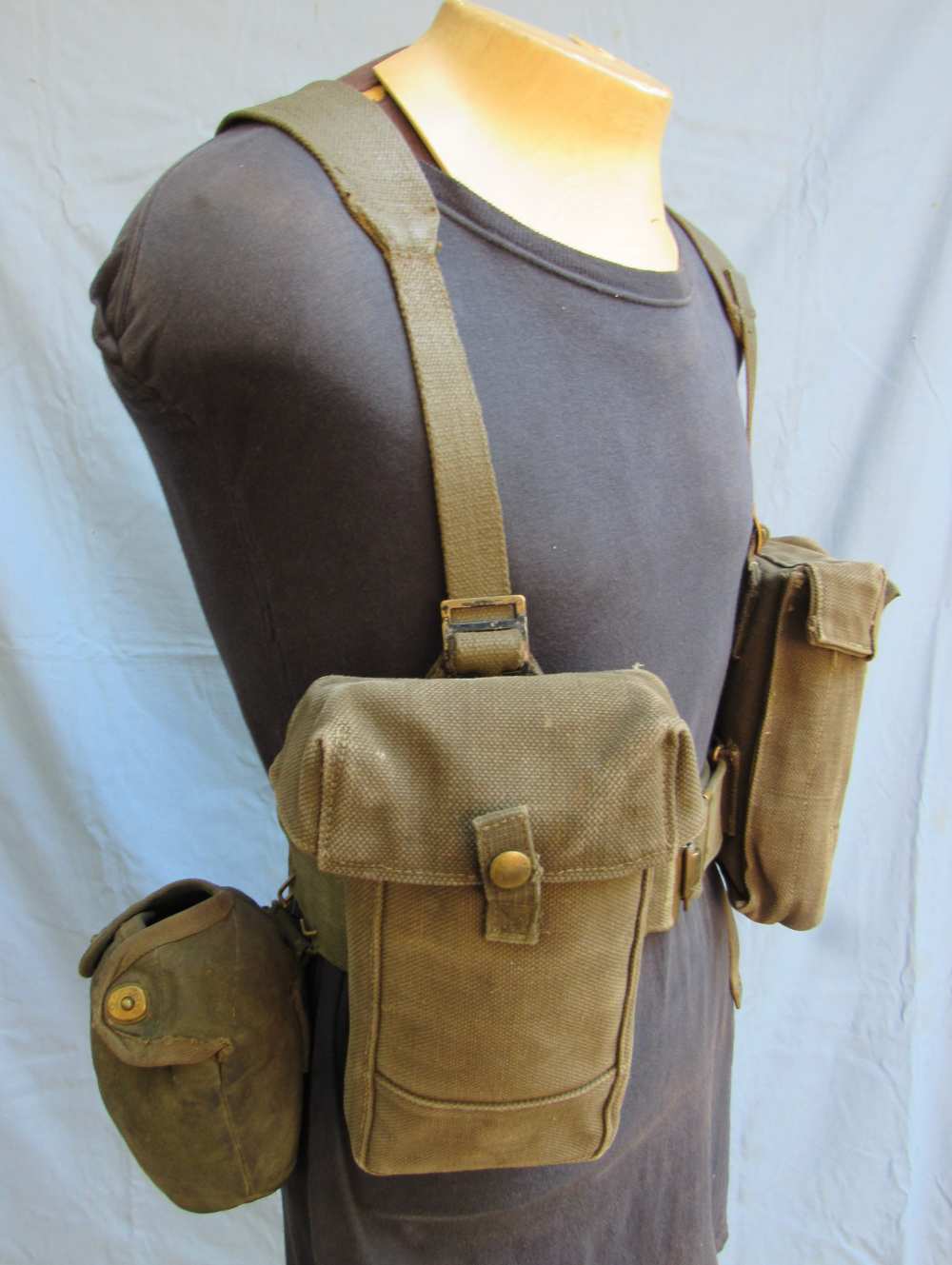 Early Post WW2 Dutch M.52 Web Gear Set-img-2