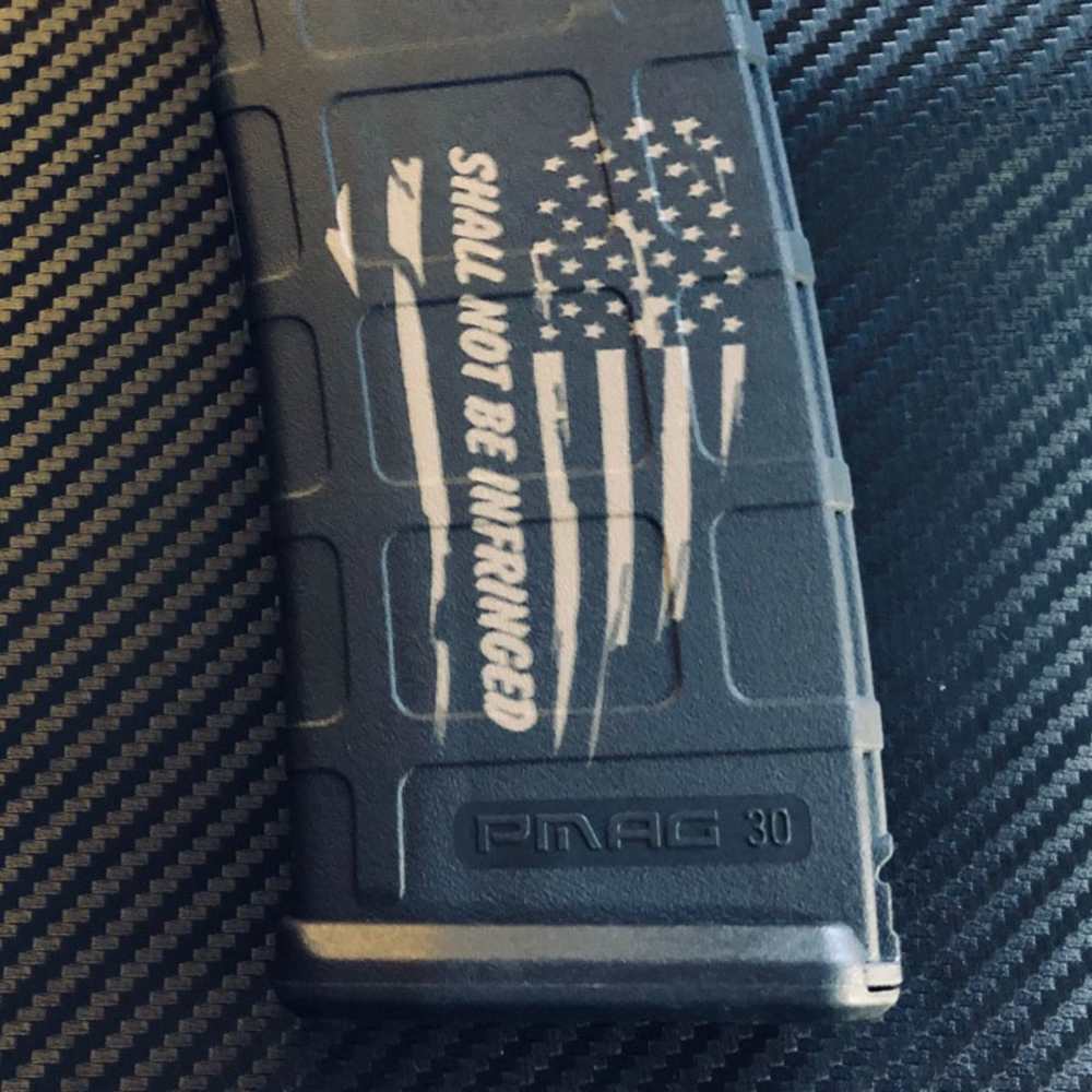 Engraved 30rd Magpul Magazine - Infringed Distressed-img-0