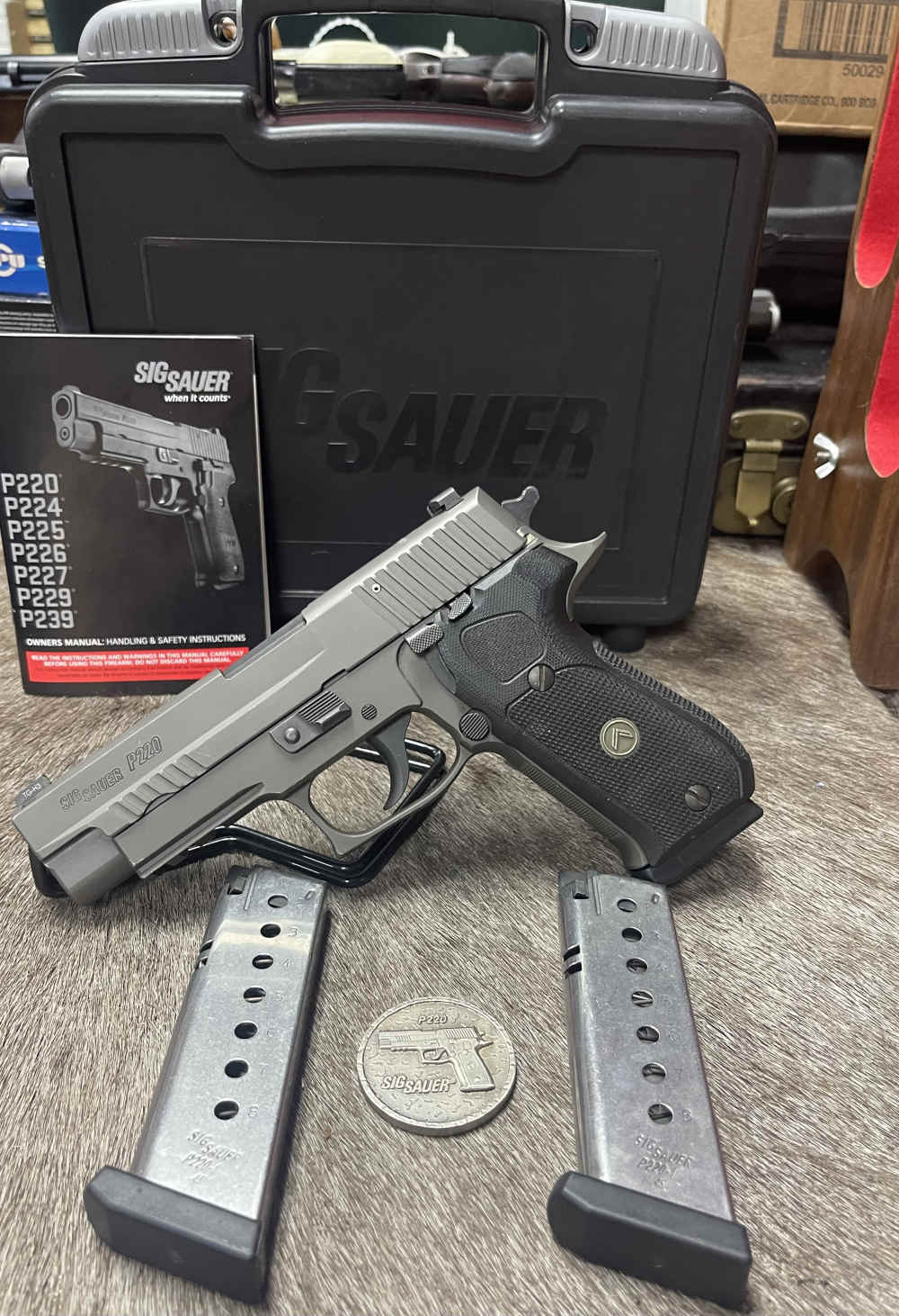 Sig Sauer P220 Legion .45 ACP W/Box, Coin, 2 xtr Mags LNIB-img-0