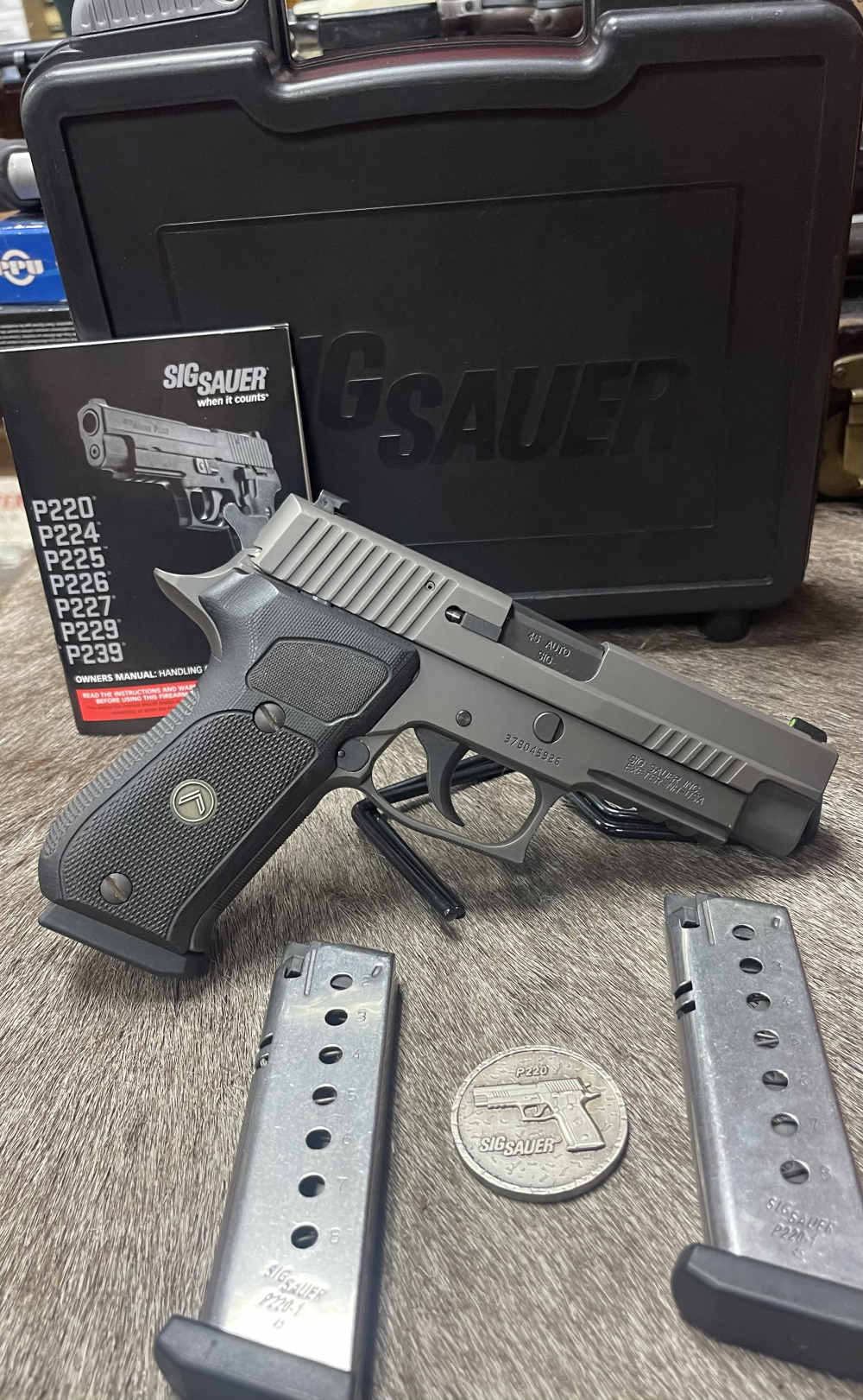 Sig Sauer P220 Legion .45 ACP W/Box, Coin, 2 xtr Mags LNIB-img-1
