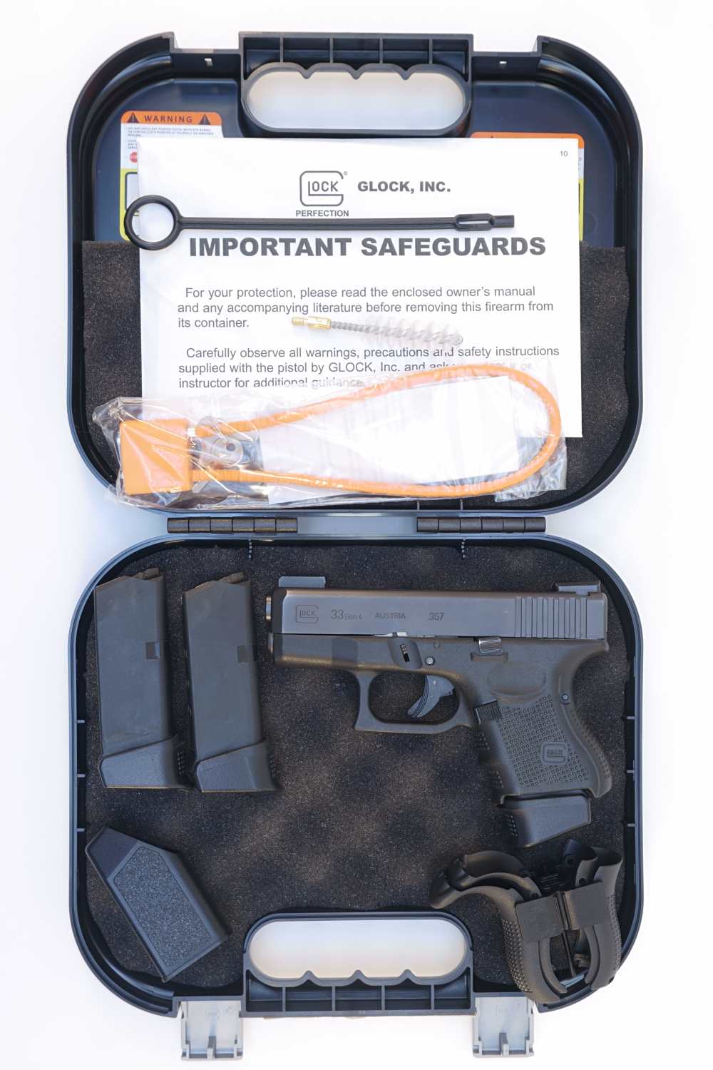 Glock 33 Gen4 .357 Sig - 6 x Mags, Night Sights, Original Case, Excellent-img-5