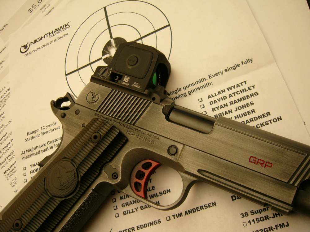NIGHTHAWK CUSTOM REDDICK 10MM TRIJICON RCR COMBAT RED DOT 1911 GOVT VIP GRP-img-36
