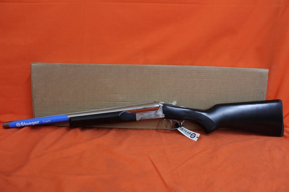 Stoeger Coach Gun 12ga Nickel 20" 31415 New — Free Layaway!-img-0