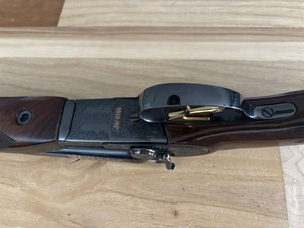 Baikal JOHN WAYNE sxs 12 gauge double barrel COACH GUN engraved COLLECTOR -img-23