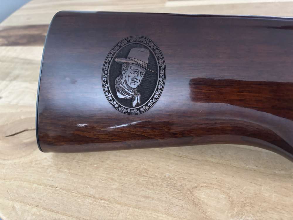 Baikal JOHN WAYNE sxs 12 gauge double barrel COACH GUN engraved COLLECTOR -img-1