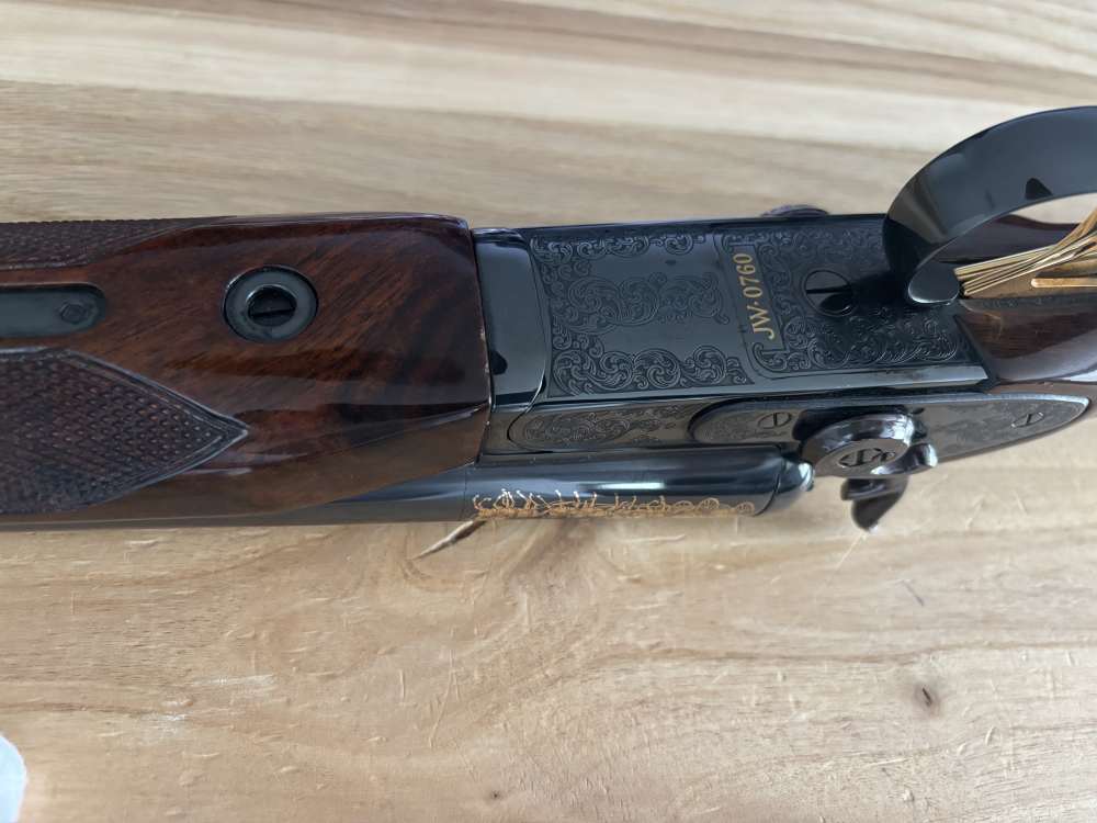 Baikal JOHN WAYNE sxs 12 gauge double barrel COACH GUN engraved COLLECTOR -img-24