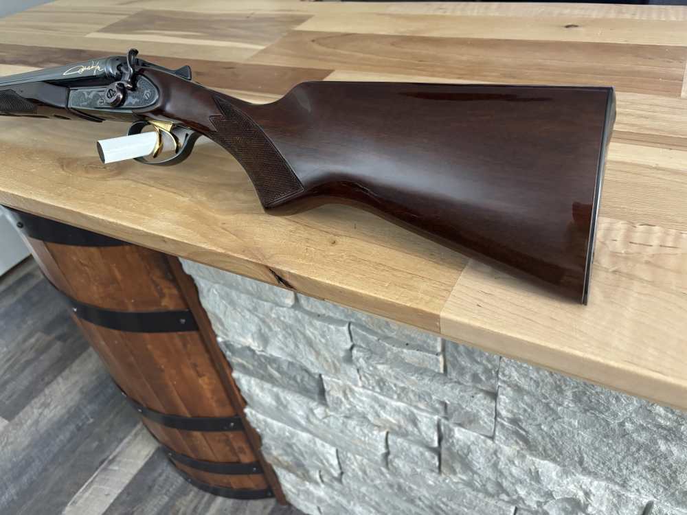 Baikal JOHN WAYNE sxs 12 gauge double barrel COACH GUN engraved COLLECTOR -img-10