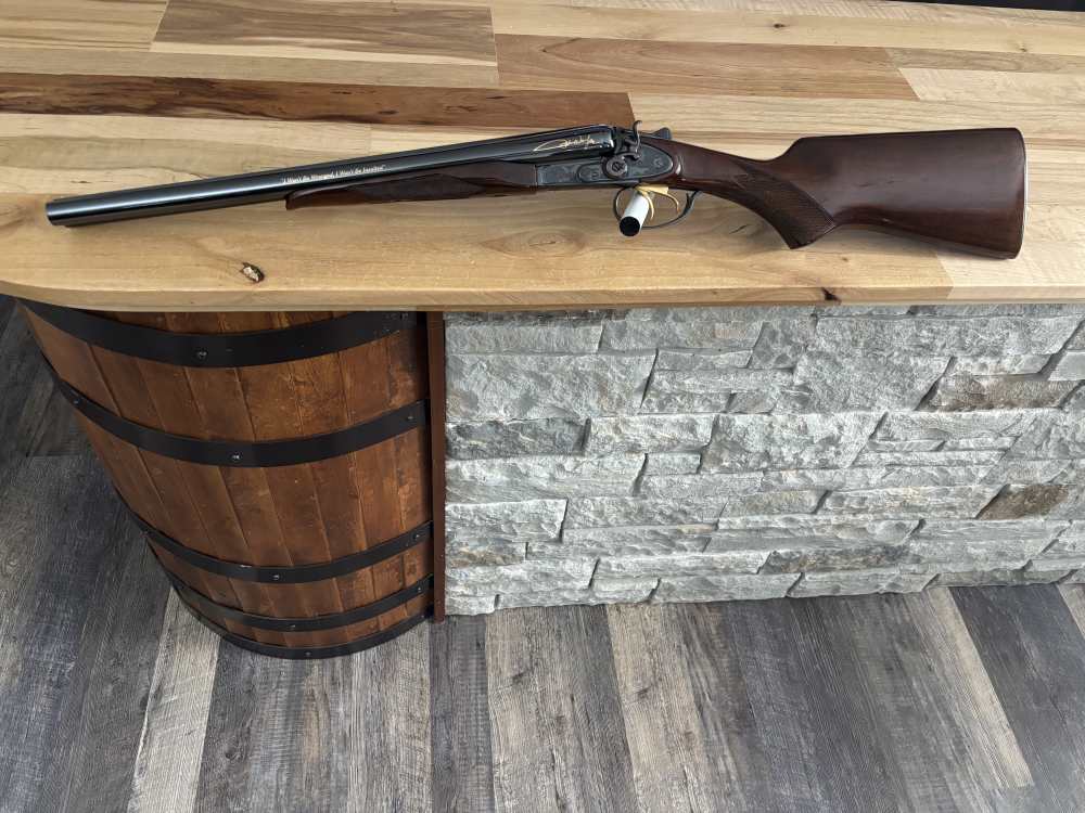 Baikal JOHN WAYNE sxs 12 gauge double barrel COACH GUN engraved COLLECTOR -img-6